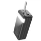 Павербанк 60000mAh с быстрой зарядкой HOCO J86B + Фонарик|4USB, 22.5W, QC/PD| Черный - изображение 9
