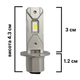 Автомобильные светодиодные LED/ЛЕД лампы в фару головного света H3 9-36V 6000-7000K 40W 9000L V9 - изображение 2