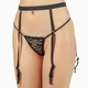 Пояс для панчохів жіночий на регуляторах Felisiya Lingerie Чорний 310-170 L/2XL - зображення 1