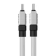 Кабель Type-C на Type-C з підсвічуванням Baseus CoolPlay Series Fast Charging (1m, 100W, 5A, 480 Mbps). White - зображення 7