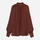 Блузка женская H&M 061012744_brown S Коричневая (6666000333988) - изображение 5