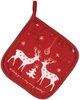 Набір прихваток для кухні ARDESTO Happy Holidays 17х28 см + 20х20 см Червоний (ART14HH) - зображення 4