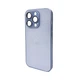 Защитный чехол-накладка AG Glass Matt Frame для Apple iPhone 15 Pro Sierra Blue (AGMattFrameiP15PLBlue) - изображение 1