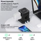 Универсальный сетевой удлинитель RZTK Power Hub Wireless 15W + 3 USB-A + USB-С (PD20W) Black 2 м - изображение 4