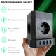 Универсальный сетевой удлинитель RZTK Power Hub Wireless 15W + 3 USB-A + USB-С (PD20W) Black 2 м - изображение 8