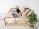Детская деревянная кровать Busy Wood напольная Модель 10 Натуральное дерево 200х90 см - изображение 5