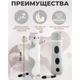 Котик обнимашка плюшевая игрушка-подушка длинный плюшевый кот батон 70см (Серый) - изображение 2