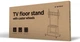 Podłogowa szafka pod telewizor z kółkami Gembird 37"-100" (do 150 kg) (TVS-100F-01) - obraz 5