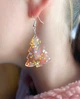 Серьги Ёлочка с блёстками звёздочками - изображение 4