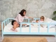 Детская деревянная кровать Монтессори BUSY WOOD на ножках Модель 10, Размер 160х80 см, Голубой - изображение 2