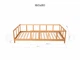 Детская деревянная кровать Монтессори BUSY WOOD на ножках Модель 10, Размер 160х80 см, Белый - изображение 13