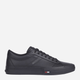 Sneakersy męskie skórzane Tommy Hilfiger FM0FM05201BDS 46 Czarne (8720637404683) - obraz 1