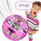 Летающий магический шар-спиннер Flynova с подсветкой (розовый мяч-бумеранг) - изображение 1