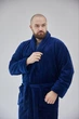 Халат махровий чоловічий 4XL темно-синій (1022-тс) - зображення 3