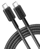 Кабель Anker 322 USB-C to USB-C - 1.8m Nylon Black (6962733) - изображение 2