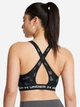 Спортивный топ для фитнеса женский Under Armour Crossback Mid Print 1361042-009 L Черный (196886966056) - изображение 2