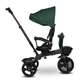 Велосипед трёхколёсный Lionelo Kori 2в1 Green Emerald магниевый сплав 9,15 кг, колёса резина 10"+8" без проколов, поворотное сиденье 180°, регулируемая родительская ручка, капюшон 3 уровня - изображение 2