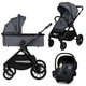 Универсальная коляска 3 в 1 Lionelo LAYLA 3IN1 GREY STONE - изображение 1