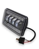 Светодиодная фара ближнего света 4 линзы с ДХО 60W 12-24V 5800Lm металл Белая с разъёмом (05434) - изображение 2