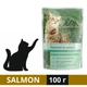 Влажный корм Carpathian Pet Food для кошек с лососем в соусе 100 г (4820111141357) - изображение 1