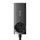 Сетевое зарядное устройство Baseus 100W EU GaN3 Pro Desktop Powerstrip AC+ 2x Type-C + 2x USB Type-A + кабель Type-C to Type-C 100W 20V/5A 1m Black (PSZM000401) Fast Qiuck Charger QC4.0+PD CCGAN100-1ACE - изображение 5