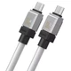Кабель Baseus CoolPlay Series Fast Charging Cable Type-C to Type-C 100W 1m CAKW000202 White - изображение 4