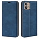 Чехол Taba Retro-Skin для Motorola Moto G32 книжка с визитницей кожа PU синий - изображение 1