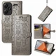 Чохол Embossed Cat and Dog для Xiaomi Redmi Note 13 Pro Plus 5G книжка шкіра PU з візитницею сірий - зображення 1