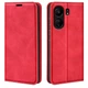 Чехол Taba Retro-Skin для Xiaomi Poco C65 книжка кожа PU с визитницей красный - изображение 1