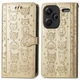 Чохол Embossed Cat and Dog для Xiaomi Redmi Note 13 Pro Plus 5G книжка шкіра PU з візитницею золотистий - зображення 7
