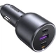 Автомобильное зарядное устройство для UGREEN EC705 130W 2хUSB-C/USB-A PD3.0 Gray (35025) - изображение 2
