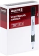 Набор маркеров для сухостираемых досок Axent Comfort Grip 2 мм круглых Зеленых 12 шт (2552-04-A) - изображение 3