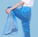 Водонепроницаемые полиэтиленовые штаны с герметичным низом RainPants, 2 штуки, размер универсальный, голубые - изображение 8