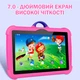 Планшет детский Q Kids Tablets 4/64Гб с защитным чехлом Android для детей для игр Развивающий Розовый - изображение 3