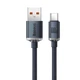 Кабель на 1,2м. USB to Type-C Crystal Shine 100W 5A black, Baseus для зарядки, передачи данных (CAJY000401) - изображение 2