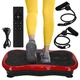Виброплатформа для тренировок 4FIZJO Ultra+ с пультом и эспандерами Black/Red (P-5905973401531) - изображение 1