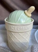 Чашка Icecream керамичная с крышкой и ложкой 350 мл Зеленый - изображение 1