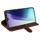 Класичний чохол-книжка Deexe Wallet Style для Xiaomi Redmi 14C / Redmi A4 5G / Poco C75 - Brown - зображення 4
