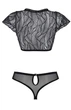 Кружевной комплект Passion LEAFA BIKINI ECO Черный L/XL - изображение 7