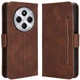 Чохол-книжка з кишеньками Deexe Wallet Stand для Xiaomi Redmi 14C / Redmi A4 5G / Poco C75 - Brown - зображення 1