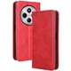 Чехол-книжка Deexe Retro Style для Xiaomi Redmi 14C / Redmi A4 5G / Poco C75 - Red - изображение 1