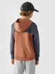 Худі на флісі дитяче 4F SWEATSHIRT M1222 158 Оранжевий 4FJWAW24TSWSM1222-65S - изображение 2