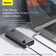 Павербанк для ноутбука Baseus Adaman Metal 20000 mAh 65W Digital Display Power Bank с быстрой зарядкой QC3.0+PD3.0 (PPIMDA-D01) Black - изображение 10