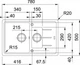 Кухонная мойка FRANKE BASIS BFG 651-78 (114.0272.634) сахара - изображение 2