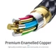 Аудіо-перехідник Type-C to AUX Mini-Jack 3.5 mm Essager для iOS пристроїв iPhone 15/15 Pro/15 Plus/15 Pro Max/16/16 Plus/16 Pro Max, Android пристроїв Xiaomi, Meizu, Samsung, Huawei, Oppo, Vivo, LG 1М Кабель Аукс на Тайп- З ( USB-C) Black-Grey - зображення 5