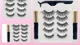 Набір вій Magnetic Eylashes 5 пар + 2 магнітні підводки + пінцет 001N - зображення 2