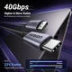 Кабель Ugreen USB Type-C to DisplayPort 2.1 6k 30hz 10k 60hz 8k 120hz 4k 240hz 2 м Grey (CM707) - зображення 3