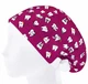 Медицинская шапочка женская HeadwearUniverse универсальная принт Зубики на малиновом - изображение 3