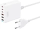 Сетевое зарядное устройство XO L133 3 USB-A 3 USB-C 75W White (L133.white) - изображение 1