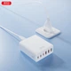 Сетевое зарядное устройство XO L133 3 USB-A 3 USB-C 75W White (L133.white) - изображение 3